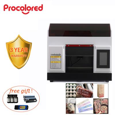 China Garment shops Procolored a4 size phonecase UV flatbed printer multi function a4 photo printer machine for sale