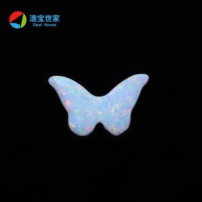 China Color Game or Fire Wholesale Created Butterfly Opal With Opal Jewelry Opal Charm Good Price To Make Accessories Bracelet Pendant Necklace for sale