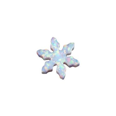 China Color Play or Fire Lab Snowflake Opal Stone Charm Pendants Custom Jewelry For Gift Wholesale Ethiopian Opal Jewelry Findings for sale