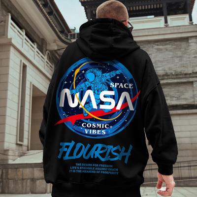 China Anti-Shrink JR Wholesales Unisex Winter Fleece Hoodie Plus Size Hooded NASA Printed Hoodies For Men for sale