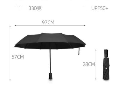 China Wholesale High Quality Auto Sunshade UV Protection Custom 3 Fold Life Umbrella Backpack Sky Design Portable Umbrella for sale