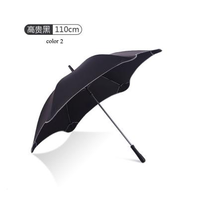 China New Minimalist Creative Blunt Manual Travel Umbrella Open Folding Windproof Umbrella With Reflective Piping SM01 for sale