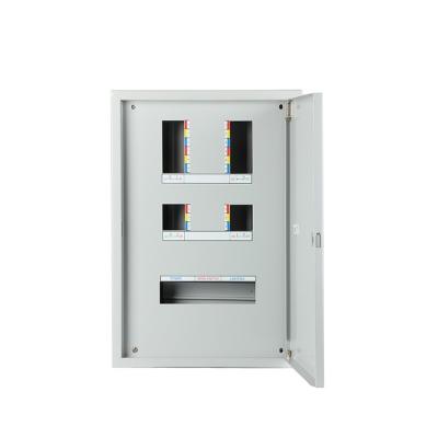 China Three Phase Panel Electrical Box Rail Din Box Sheet Steel Distribution Wall Mount Steel Distribution Control Box for sale