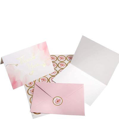 China Everybody Customized Colorful Thank You Card Wedding Thank You Card Greeting Invitation Wedding Cards for sale