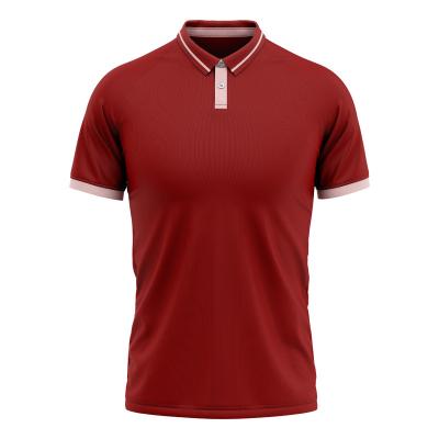 China Anti-Wrinkle 60% Cotton 35% Polyester 5% Spandex Men's Casual Lapel Polo Shirt Short Sleeve for sale