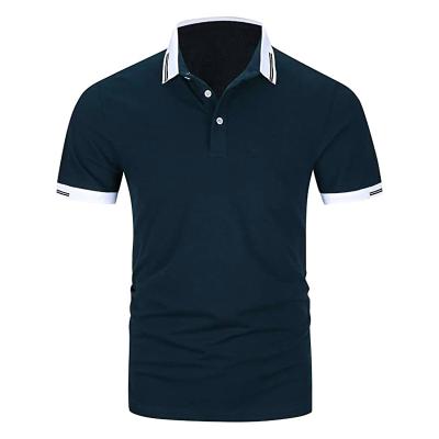 China New 70% Cotton 30% Polyester Anti-wrinkle 2022 Custom Men's Short Sleeve Polo Shirt for sale