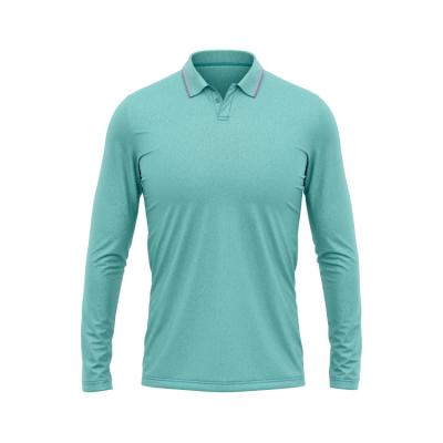 China Anti-Wrinkle 67% Cotton 33% Polyester Solid Color Slim Fit High Quality Polo Shirt Long Sleeves for sale