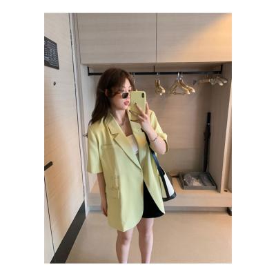 China New Fashion Summer Anti-wrinkle Small Suit Soft Thin Design Sense Plus Size Coat for sale