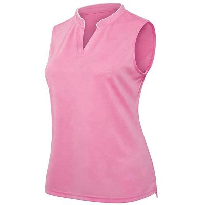 China New Design Women's Sleeveless Shirt Anti-wrinkle Lady Custom Made T-shirts Sports Leisure Vest for sale