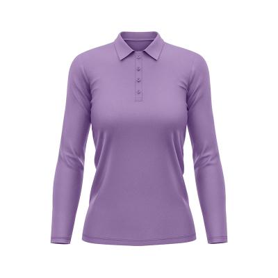 China Custom Thickening Anti-wrinkle Women's Polo Shirts And Blouses Long Sleeve T-shirt For Business for sale