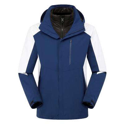 China 100% Polyester Fiber Waterproof And Windproof Breathable Outer Bottom Zipper Inner Design Unisex Jacket for sale