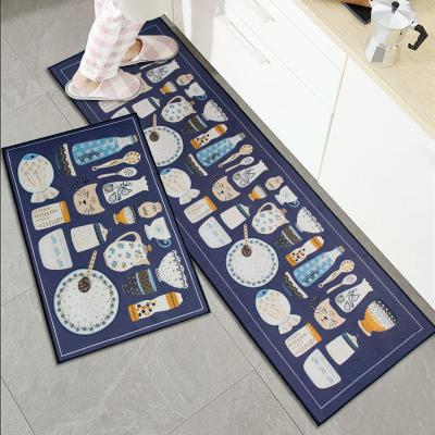 China Easy Wash Multi-Use Anti Fatigue Floor Blankets Washable Printed PVC Kitchen Custom Mat for sale