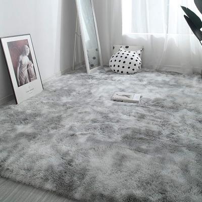 China Gray Black 4X5 Anti-Slip Feet Blanket Plush Living Room Rug Nursery Shaggy Rugs For Kids Room Fuzzy Shaggy Area Rugs For Bedroom for sale