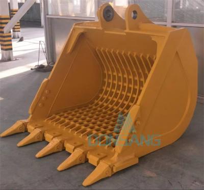 China Yellow 0.74m3 Excavator Crusher Bucket 18-25 Ton Rock Crusher Bucket for sale