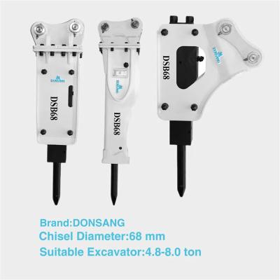 중국 작은 굴삭기를 위한 작은 4.8-8.0 톤 수력 쇄암선 68 밀리미터 판매용