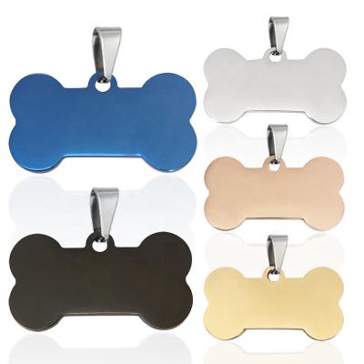 China Stainless Steel Dog Tag European Titanium Steel Military Pet Collar Pendant Personalized Metal and American Tag Border for sale