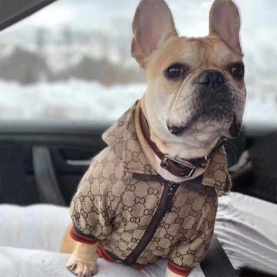 China Fashion Fashion Pet Clothes Fashion Brand Hoodie With Scratching Dog Clothes Jacket Bulldog Corky Pet Products for sale