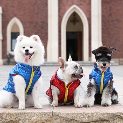 China New Fashion Comfortable Thickened Dog Cotton Padded Clothes Autumn And Winter Warm Cotton Vest Dog Clothes High Quality for sale