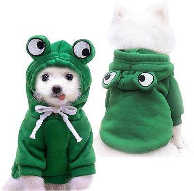 China Autumn And Winter Dog Clothing Hoodie Sweater Viable Sweatshirt Small And Medium Frog Dog Form Fruit Pet Clothes for sale