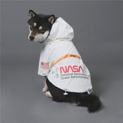 China High Sustainable Sales Pet Clothes Tide Brand Reflective Wind Proof Rain Proof Pet Spacesuit Clothes For Pet for sale