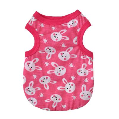 China Viable Cheap Cute Pet Clothes Cartoon Pet Vest Cat And Dog T-shirt For Small Dog Clothes For Dog for sale