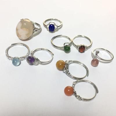 China CLASSIC Natural Crystal Stones Rings with Different Stones Christmas Gift Healing Available Stones for sale