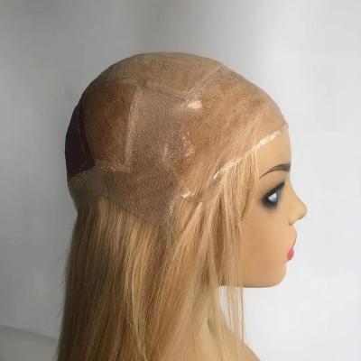 China Soft Keratin Amooth Replacement Hair Straight Thick End Full Hand Tied Glueless Hair Medical Silicone Wig For Alopecia Patients for sale