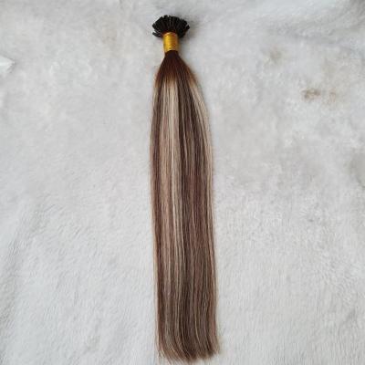 China High Grade Hot Selling Straight Double Drawn Hair Highlight Straight Color Customized For Women U Tip Hair Thinning Hair Extension for sale