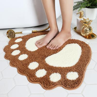 China Viable Suppliers Non Slip Bathroom Absorbent Funny Decor Floor Cute Toilet Bath Mat for sale