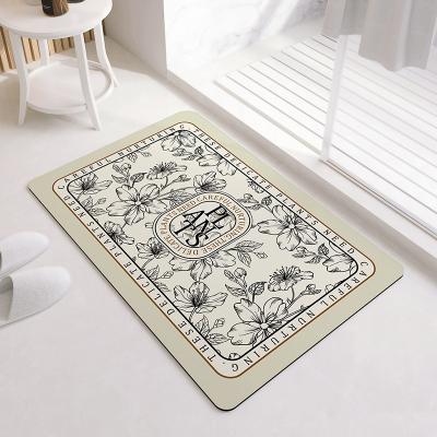 China Non Slip Soft Absorbent Bath Mat Stocked for sale