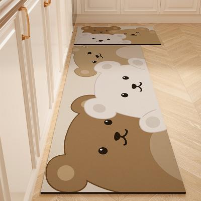 China Waterproof Washable Comfort Non Slip PU Leather Kitchen Floor Mat Mat for sale