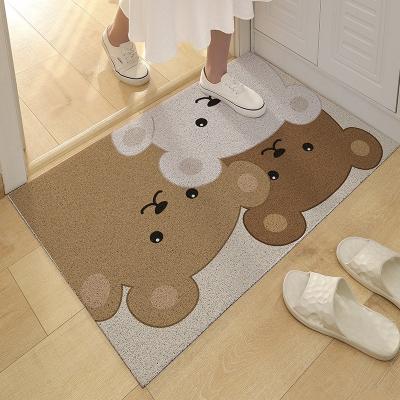 China Anti Slip Washable Custom Design PVC Door Mat Noodle Entrance Welcome PVC Coil Flooring Mat for sale