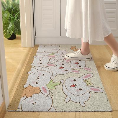 China Washable Anti Slip Custom Design PVC Coil Floor Door Mat for sale