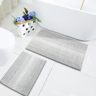 China Viable Absorbent Floor Mat Sets Non Slip Bath Mat Towel Floor Mats And Bathroom Covers for sale