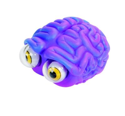 China MODEL TOY Animal Key Chain Brain Anti Stress Ball Vent Squeezing Snap Eyes Doll Toys Anti Stress Ball Vinyl Toy for sale