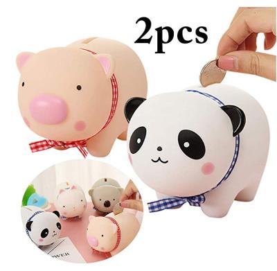 China Panda Popular Animal Piggy Bank Coin Bank Vinyl Plastic Cute Toy for sale