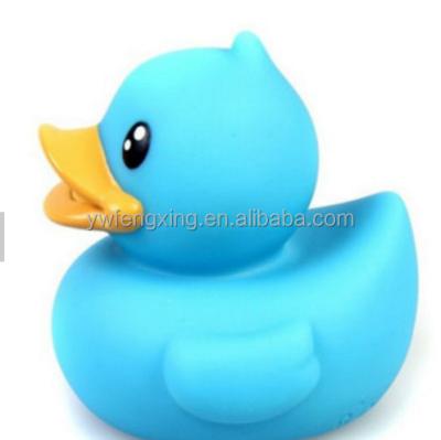 China Blue Bath Duck Vinyl Bath Toy Color Rubber Duck for sale