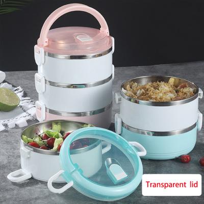 China Portable Cool Keeping Stainless Steel Thermos Lunch Box Insulated Food Container For Food Bowls Students Kids Vacuum Bowls for sale