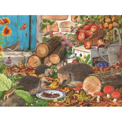 China Modern Cute Diamond Painting Full Round Drill Hedgehogs Eating Food Diamond Embroidery Birds And Wood Wall Decor 5d Drawing Art for sale