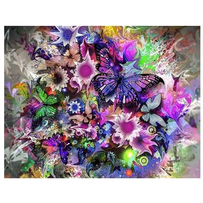 China Modern 5d Diy Diamond Painting Full Drill Butterfly Flower Landscape Diamond Embroidery Cross Stitch Home Decor for sale