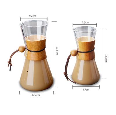 China Sustainable 400ml / 800ml Amazon Hot Glass Cold Brew Iced Coffee Maker for sale