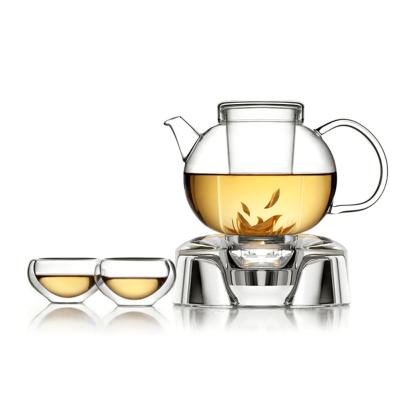 China Sustainable BPA Free Durable Glass Promotional Heat Resistant Copper Teapot for sale