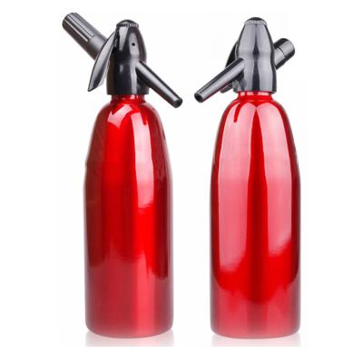 China Sustainable Soda Siphon Maker Aluminum Sparkling Water For Juice Drinks Cocktail 1 Liter for sale