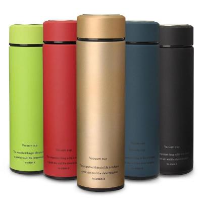 China Double Wall 450ml Thermos Stainless Steel Sustainable Insulated Drink Bottle Eco - Friendly With Filter For Office Home Travel Use for sale