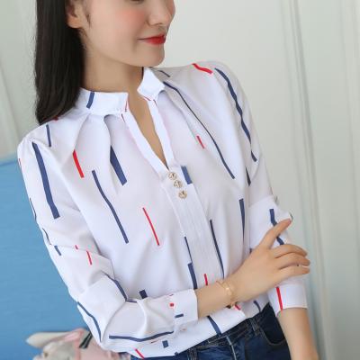 China Breathable Women Blouses Lady Blouse Slim Office Shirts Plus Size Tops Casual Shirt Female Blusas for sale