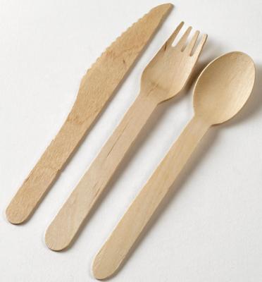 China For 2021 ECO Disposable Wooden Food Cutlery Set Box Bamboo for sale