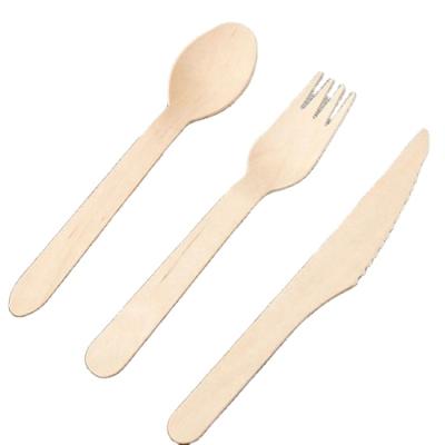 China For disposable wooden food cutlery kit with independent packaging for safety and hygiene for sale