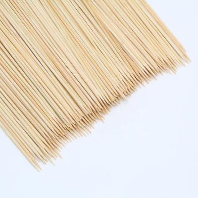 China Easily Cleaned Food Grade Cotton Swabs Outdoor Raw Material Screwers Bamboo Stick Bamboo Poles / Tools 25cm 4mm BBQ BBQ >12 Per Kit for sale