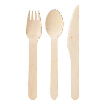 China Disposable Wooden Cutlery Wood Box 100 Bamboo With Bag Flat Dinnerware Sets Exporting Carton+ Luxury Morden PE /customized For Food Customized for sale