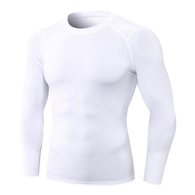 China Breathable Men's Autumn Winter Sports Long Sleeved T-shirt High Elastic Gear Outdoor Working Tight Training Dry Suit for sale